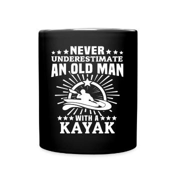 Kayak Kayaking - Mug uni - noir - Devant