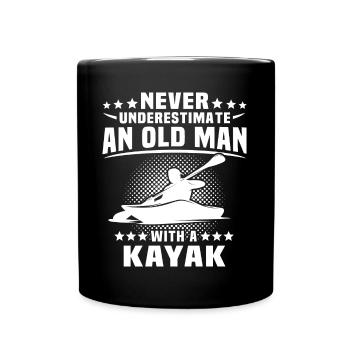 Kayak Kayaking - Mug uni - noir - Devant