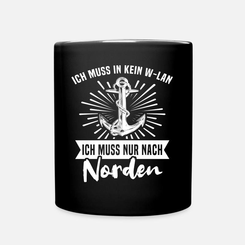 Norden Sprüche Nordener Spruch - Tasse einfarbig - Schwarz