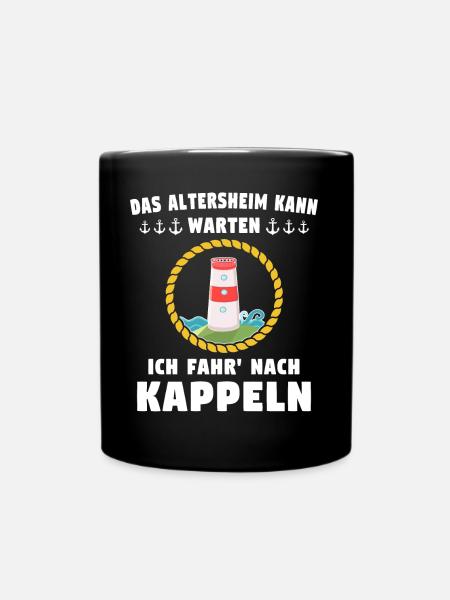 Kappeln Sprüche Kappelner Spruch - Tasse einfarbig - Schwarz