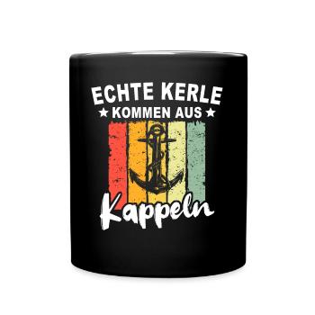 Kappeln Sprüche Kappelner Spruch - Tasse einfarbig - Schwarz - Vorne