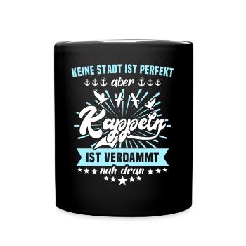 Kappeln Sprüche Kappelner Spruch - Tasse einfarbig - Schwarz - Vorne