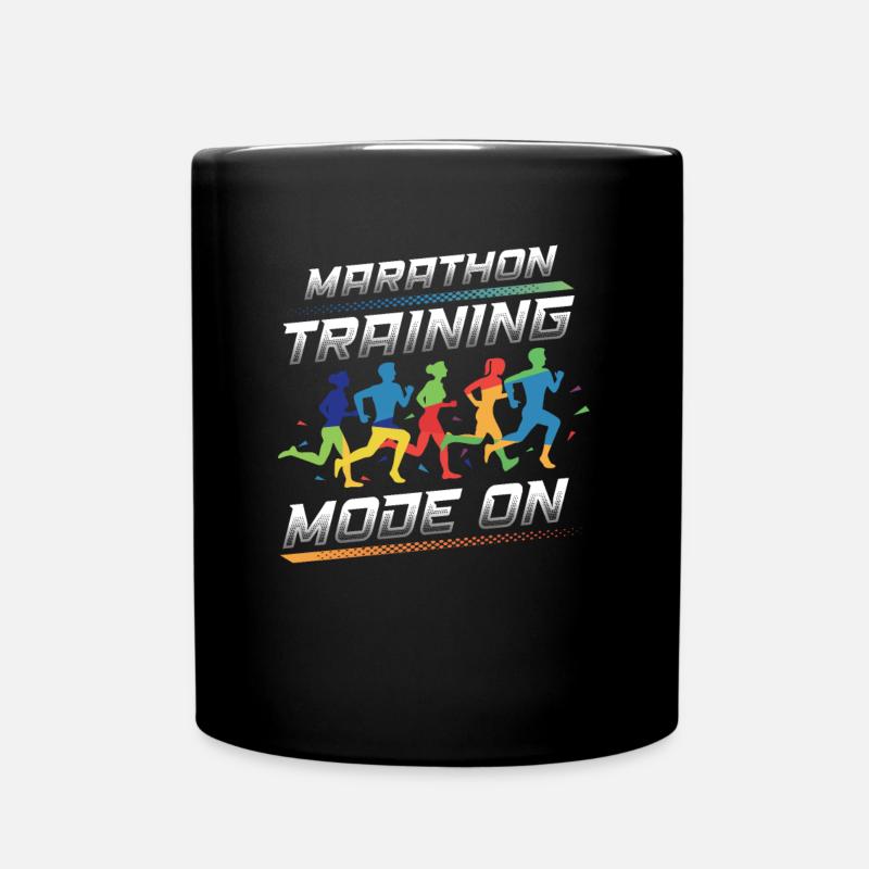Marathon-Trainingsmodus, auf Marathon Runner - Tasse einfarbig - Schwarz