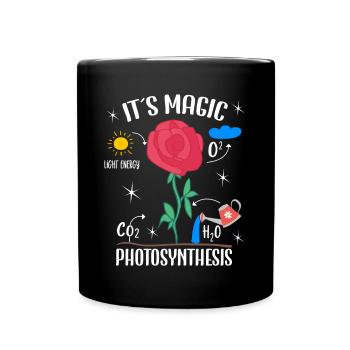 Plant Lover Flowers Magic Photosynthesis Pun Funny - Mug uni - noir - Devant