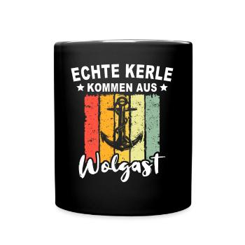 Wolgast Sprüche Wolgaster Spruch - Tasse einfarbig - Schwarz - Vorne