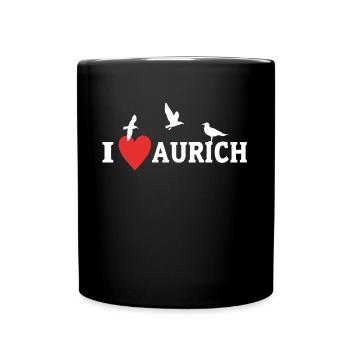 I Love Aurich City - Full Colour Mug - black - Front