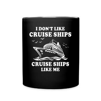 Vacances en croisière - Mug uni - noir - Devant