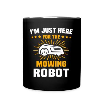Tondeuse à gazon robotisée Tondeuse à gazon robotisée - Mug uni - noir - Devant