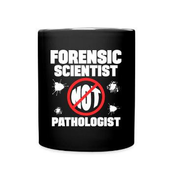 Laboratoire criminel Cadeau Scientifique médico-légal Pas pathologiste - Mug uni - noir - Devant