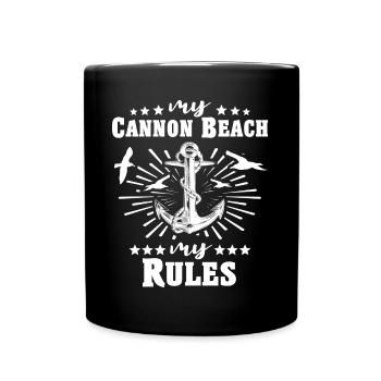 Cannon Beach OR - Tasse einfarbig - Schwarz - Vorne