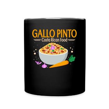 Gallo Pinto Costa Rican Food Rice Dishes - Full Colour Mug - black - Front