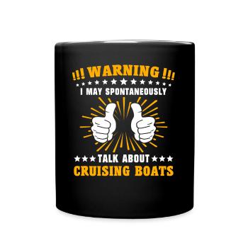 Kreuzfahrt - Tasse einfarbig - Schwarz - Vorne