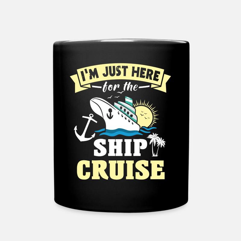 Kreuzfahrt - Tasse einfarbig - Schwarz