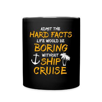 Navire de croisière - Mug uni - noir - Devant
