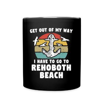 Rehoboth Beach Delaware - Tasse einfarbig - Schwarz - Vorne