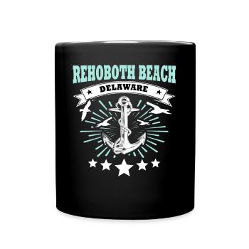 Plage de Rehoboth - Mug uni - noir - Devant