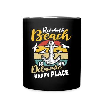 Rehoboth Beach Delaware - Tasse einfarbig - Schwarz - Vorne