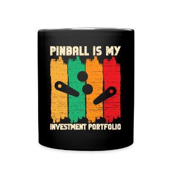 Pinball est mon portefeuille d’investissement Retro Pinball - Mug uni - noir - Devant
