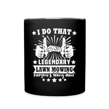 Tondeuse robot - Mug uni - noir - Devant