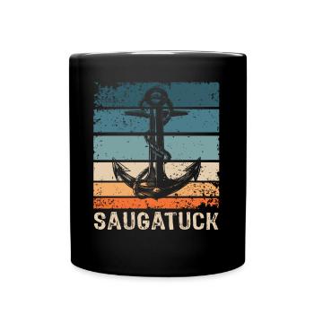 Saugatuck Michigan - Tasse einfarbig - Schwarz - Vorne