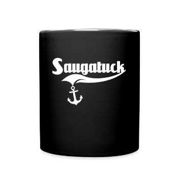 Saugatuck Michigan - Tasse einfarbig - Schwarz - Vorne