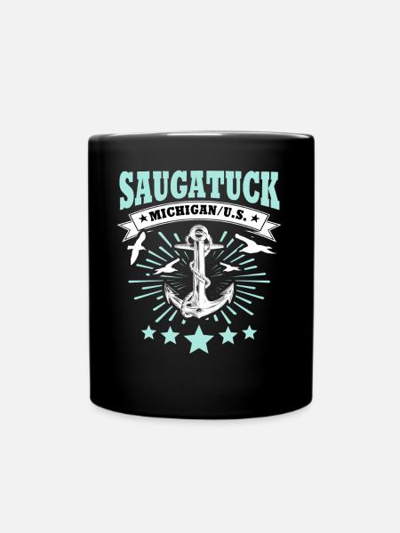 Saugatuck Michigan - Tasse einfarbig - Schwarz