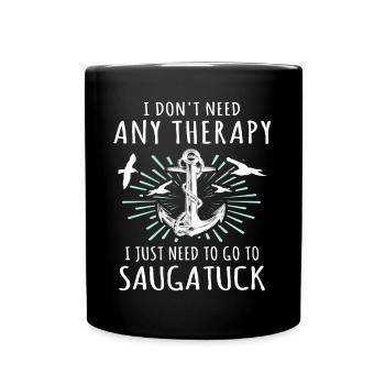 Saugatuck souvenir - Tasse einfarbig - Schwarz - Vorne