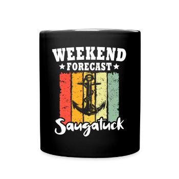 Saugatuck Michigan - Tasse einfarbig - Schwarz - Vorne