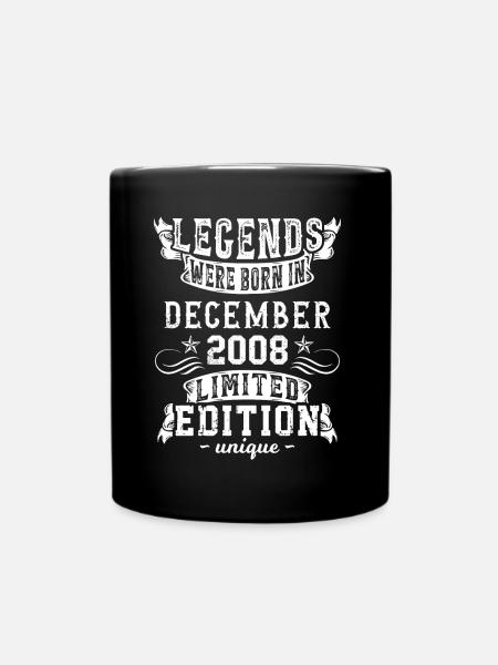 Anniversaire Décembre 2008 année Edition Limitée - Mug uni - noir