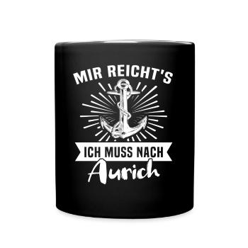 Aurich - Tasse einfarbig - Schwarz - Vorne