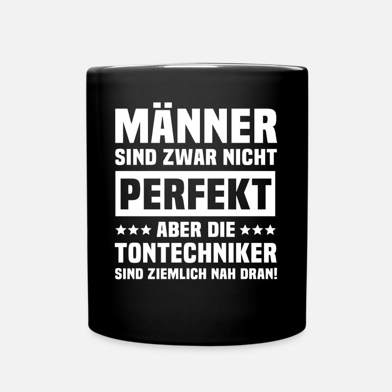 Tontechniker - Tasse einfarbig - Schwarz