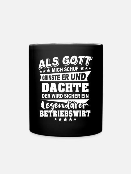 Betriebswirt - Tasse einfarbig - Schwarz
