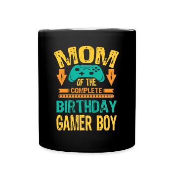 Maman de l’anniversaire Boy Gaming Family Party - Mug uni - noir - Devant