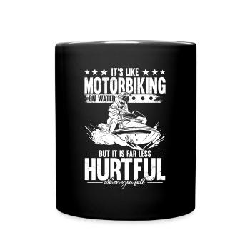 Jet Ski Motorbiking On Water Water Sports Jet Boat - Full Colour Mug - black - Front