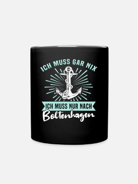 Boltenhagen Sprüche - Tasse einfarbig - Schwarz