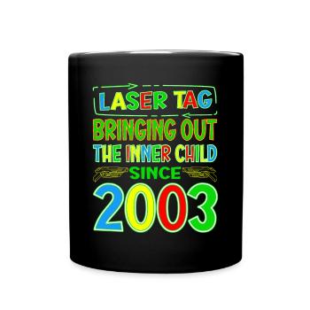 Laser Tag faisant ressortir l’enfant intérieur des années - Mug uni - noir - Devant
