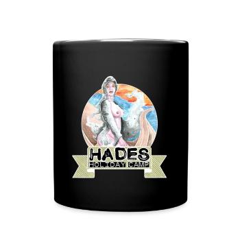 hades holiday camp greek mythology holidays - Full Colour Mug - black - Front