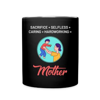 Design fort de la fête des mères - Mug uni - noir - Devant