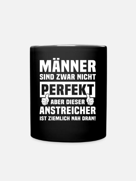 Anstreicher - Tasse einfarbig - Schwarz