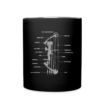 Outdoor Hunting Bow Definition Of Archery Arrow - Full Colour Mug - black - Front