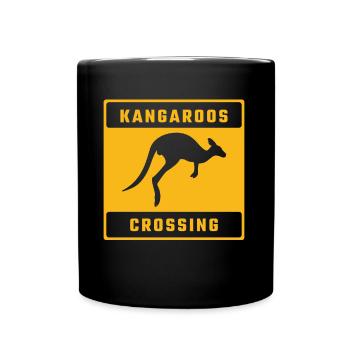 Kangourou Cross Australie Australia Day Australie - Mug uni - noir - Devant