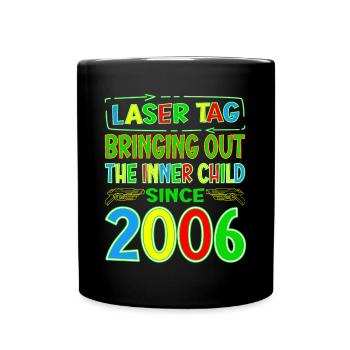 Laser Tag faisant ressortir l’enfant intérieur des années - Mug uni - noir - Devant