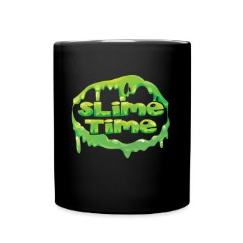 Slime Kid Bunte Slime Crafts Kunst Slime Time - Tasse einfarbig - Schwarz - Vorne