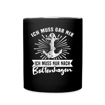 Boltenhagen Boltenhagener - Tasse einfarbig - Schwarz - Vorne