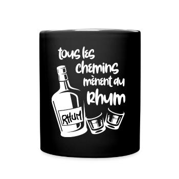 Le Bon Rhum De Papa Cadeau Humour - Mug uni - noir - Devant