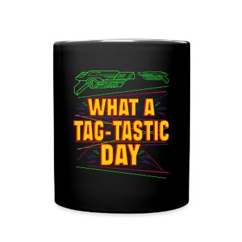 Don't Worry Laser Tag Legend Is On Your Side Laser - Full Colour Mug - black - Front