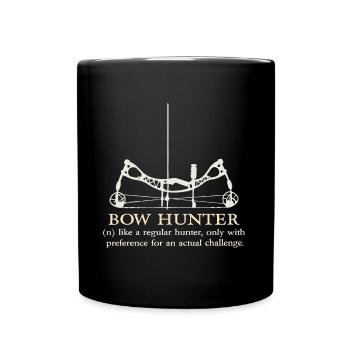 Love Outdoor Hunting Bow Hunter Definition Archery - Full Colour Mug - black - Front