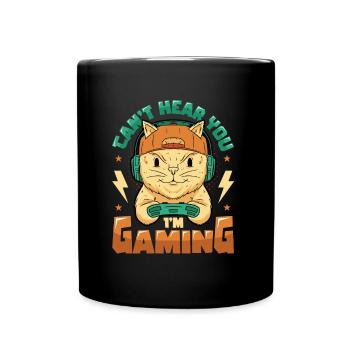 I can't hear you, I'm playing - Full Colour Mug - black - Front
