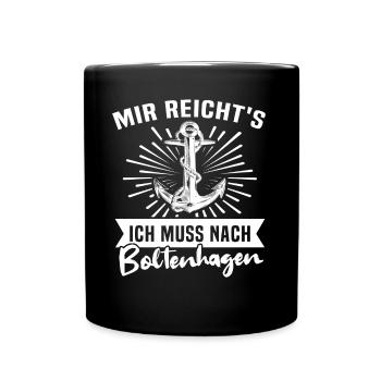 Boltenhagen - Tasse einfarbig - Schwarz - Vorne