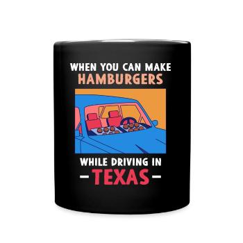 Das texanische Wetter brennt Sommerdesign für - Tasse einfarbig - Schwarz - Vorne